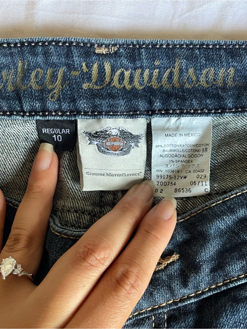Harley Davidson Mid/Low Rise Jeans - Picture 9 of 9
